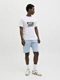 Jack & Jones Erkek Basic Tişört – %100 Pamuk, JJJAXON Modeli 