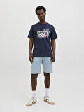 Jack & Jones Erkek Basic Tişört – %100 Pamuk, JJJAXON Modeli 