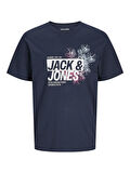 Jack & Jones Erkek Basic Tişört – %100 Pamuk, JJJAXON Modeli 