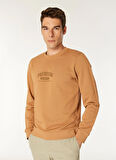 Jack & Jones Bisiklet Yaka Kahve Erkek Sweatshırt EXC 12275176_JPRBLAHAF SWEAT CREW
