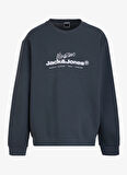 Jack & Jones Bisiklet Yaka Gri Erkek Sweatshırt EXC 12275174_JCOTABI SWEAT CREW NEC