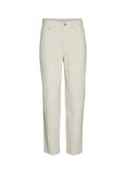 Vero Moda Yüksek Bel Düz Paça Mom Fit Ekru Kadın Denim Pantolon VMTESSA HR MOM JEANS ECRU GA