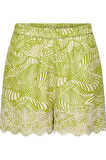 ONLLOU LIFE EMB LOOSE SHORTS WVN AÇIK YEŞİL