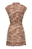 ONLLOU LIFE EMB S/S SHIRT DRESS PTM KİREMİT