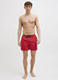 Jack & Jones Kırmızı Erkek Şort Mayo 12272799_JPSTMAUI JJSWIM DOUBLE LOG