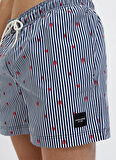 Jack & Jones Lacivert Erkek Şort Mayo 12272933_JPSTMAUI JJSWIM MINI STRIP