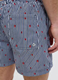 Jack & Jones Lacivert Erkek Şort Mayo 12272933_JPSTMAUI JJSWIM MINI STRIP