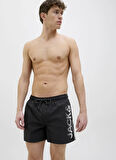 Jack & Jones Siyah Erkek Şort Mayo 12275129_JPSTMAUI JJSWIM SPLICE LOG