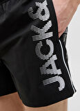 Jack & Jones Siyah Erkek Şort Mayo 12275129_JPSTMAUI JJSWIM SPLICE LOG