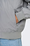 Only & Sons Erkek Onsgavın Ribanalı Mevsimlik Spor Bomber Ceket 22030757 Gri