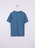 Jack & Jones Baskılı Mavi Erkek Çocuk T-Shirt 12269975