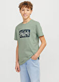 Jack & Jones Baskılı Yeşil Erkek Çocuk T-Shirt 12269876
