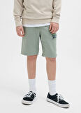 Jack & Jones Lastikli Bel Normal Yeşil Erkek Çocuk Şort 12269948