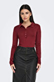 Only Kadın / Kız Bordo Kazak (Model Kodu: 15347184 )