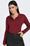 Only Kadın / Kız Bordo Kazak (Model Kodu: 15347184 )