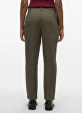 Vero Moda Orta Bel Regular Fit Yeşil Kadın Pantolon VMCHIRA MW BARREL PANT