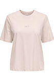ONLMOODY LIFE S/S WORD TOP BOX JRS PUDRA