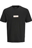 JORSPLIT FAKESTITCH BRANDING TEE SS C LN SİYAH
