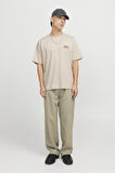 JORVESTERBRO BACK TEE SS CREW NECK KREM