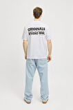JORVESTERBRO BACK TEE SS CREW NECK P.BEYAZ