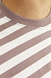 JORVESTERBRO NEWTON STRIPE TEE SS CN BORDO-BEYAZ