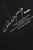 JORMANCHESTER SCRIPT TEE SS CREW NECK SİYAH