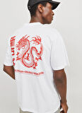 Jack & Jones Bisiklet Yaka Beyaz Erkek T-Shirt 12275402_JORSNAKE TEE SS CREW NECK