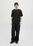 Jack & Jones Bisiklet Yaka Siyah Erkek T-Shirt 12273388_JORMARRAKESH SKETCH TEE SS