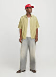Jack & Jones Geniş Fit Kahve Erkek Gömlek 12271103_JORMARSHALL ISLINGTON AOP