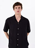Jack & Jones Rahat Siyah Erkek Gömlek 12271115_JORCABANA VARENNA SLUB SHI