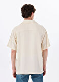 Jack & Jones Rahat Krem Erkek Gömlek 12271115_JORCABANA VARENNA SLUB SHI