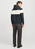 Jack & Jones Kapüşon Yaka Haki Erkek Sweatshırt JORVESTERBRO BLOCK SWEAT HOOD STYD