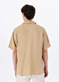 Jack & Jones Rahat Bej Erkek Gömlek 12269086_JJEURBAN EDGE RESORT SHIRT