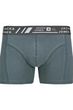 Jack & Jones Erkek 3'lü Düz Renk Boxer Seti - JACAngus Model 