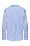 Only Kadın Onloregon Uzun Kollu Regular Fit Gömlek 15314330 Mavi