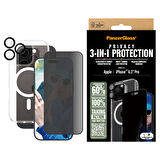 PanzerGlass iPhone 16 Pro 3 in 1 Privacy Bundle Ekran & Kamera Koruyucu & Kılıf