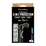 PanzerGlass iPhone 16 Plus 3 in 1 Privacy Bundle Ekran & Kamera Koruyucu & Kılıf
