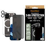 PanzerGlass iPhone 16 Pro Max 3 in 1 Privacy Bundle Ekran & Kamera Koruyucu & Kılıf