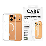 CARE by PanzerGlass® Şeffaf Urban Explorer Kılıf Beyaz MagSafe ile iPhone 17 Pro