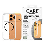 CARE by PanzerGlass® iPhone 17 Pro Amiral Kılıf Urban Explorer Şeffaf | Siyah MagSafe  
