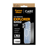 CARE by PanzerGlass Flagship iPhone 17 3'lü Explorer Telefon Koruma Set- Bundle (UWF+Kılıf+Lens)