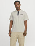 Jack Jones Fusıon Pıque Fermuarlı Polo Yaka Erkek Tişört 12273127