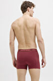 JACZANE SOLID TRUNKS 3 PACK KIRMIZI