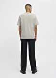 Jack & Jones Bisiklet Yaka Gri Erkek T-Shirt 12259357_JPRBLACHAD BRANDING SS CRE