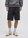 Jack & Jones JPSTCOLE MATEO Erkek Kargo Şort – %100 Pamuk, Rahat Kesim, Çok Cepli 