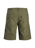 Jack & Jones Yeşil Erkek Kargo Şort 12274389_JPSTCOLE MATEO CARGO SHORT