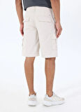 Jack & Jones Bej Erkek Kargo Şort JPSTCOLE MATEO CARGO SHORT MID SN