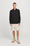Jack & Jones Erkek Relaxed Fit Keten Karışımlı Bej Şort - 12274968