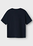 Name İt Baskılı Lacivert Erkek Çocuk T-Shirt 13240871