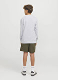 Jack & Jones Lastikli Bel Normal Haki Erkek Çocuk Şort 12275013
